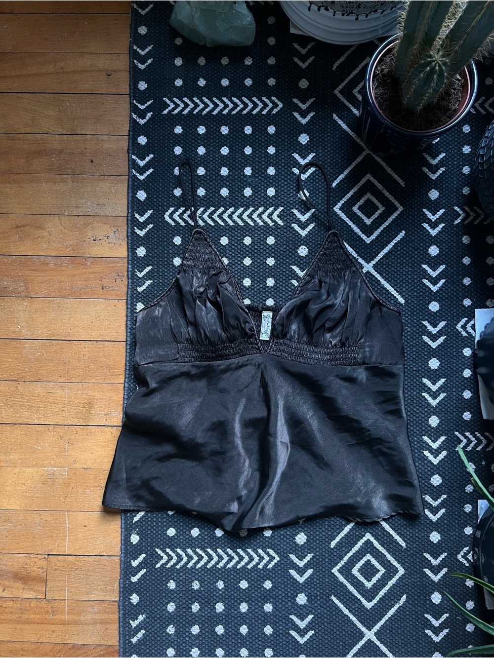 Free People Satin Baby Doll Top